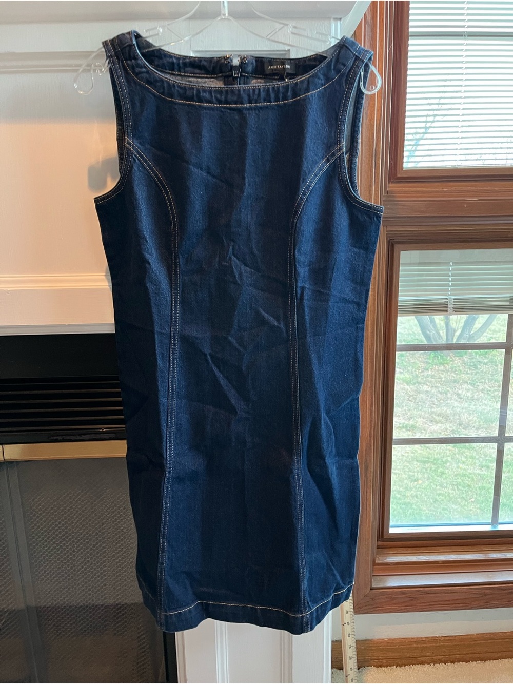 Ann Taylor Denim Boatneck Shift Dress